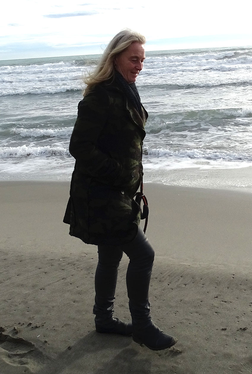 Susanne am Strand